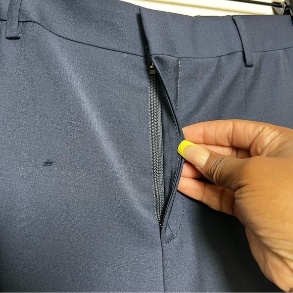 NEW Hugo Men Performance Pants 34x33 Navy Blue Trouser Office Business Super - Picture 4 of 14